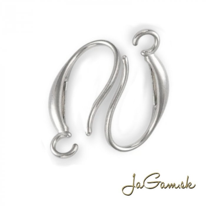 Náušnicové zapínanie 19mm chirurgická oceľ, 2ks (CH1702)